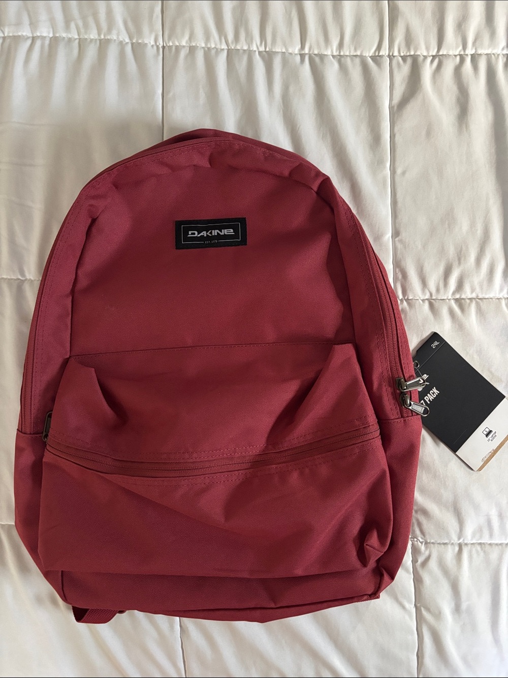 Dakine Maroon Everyday Backpack with Front Pocket